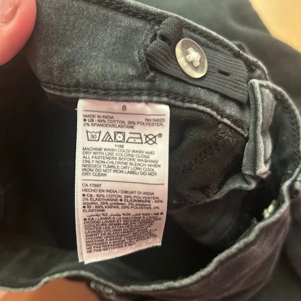 Old Navy Girls Jeans Size 8 Ballerina Jegging Stretch Adjustable Waist High Rise
